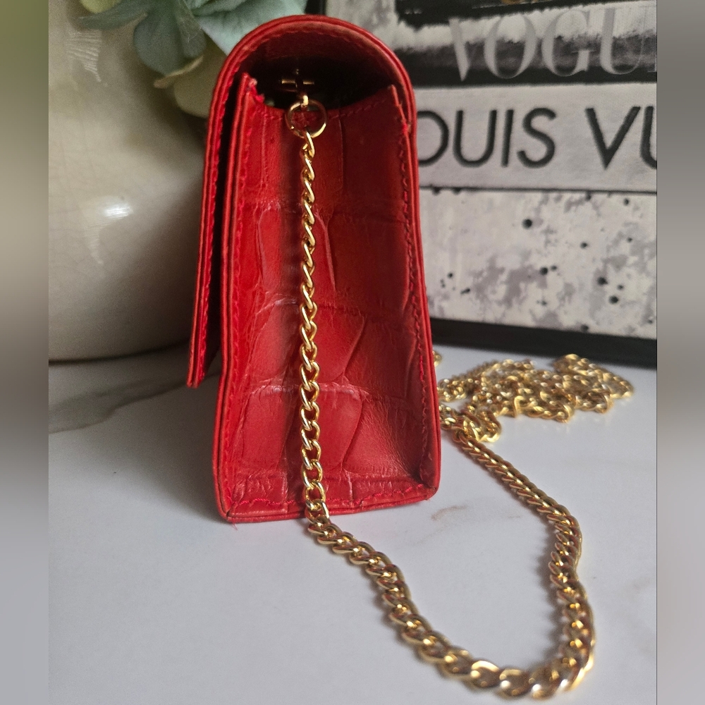 ⛔️SOLD⛔️Nina Ricci Embossed Leather Mini Evening Crossbody Bag EUC - Picture 5 of 12